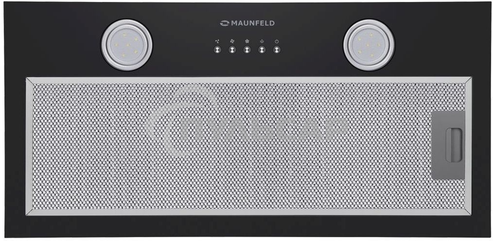 Вытяжка встраиваемая Maunfeld Trapeze 602M черный, 60 см, 1150 куб. м/ч, 54 дБ