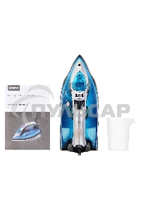 Утюг Hyundai H-SI01336 2800Вт черный/голубой