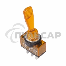 Тумблер 12V 20А (3c) ON-OFF однополюсныйс желтой подсветкойRexant