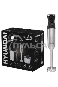 Блендер погружной Hyundai HYB-H3824 800Вт серебристый/черный