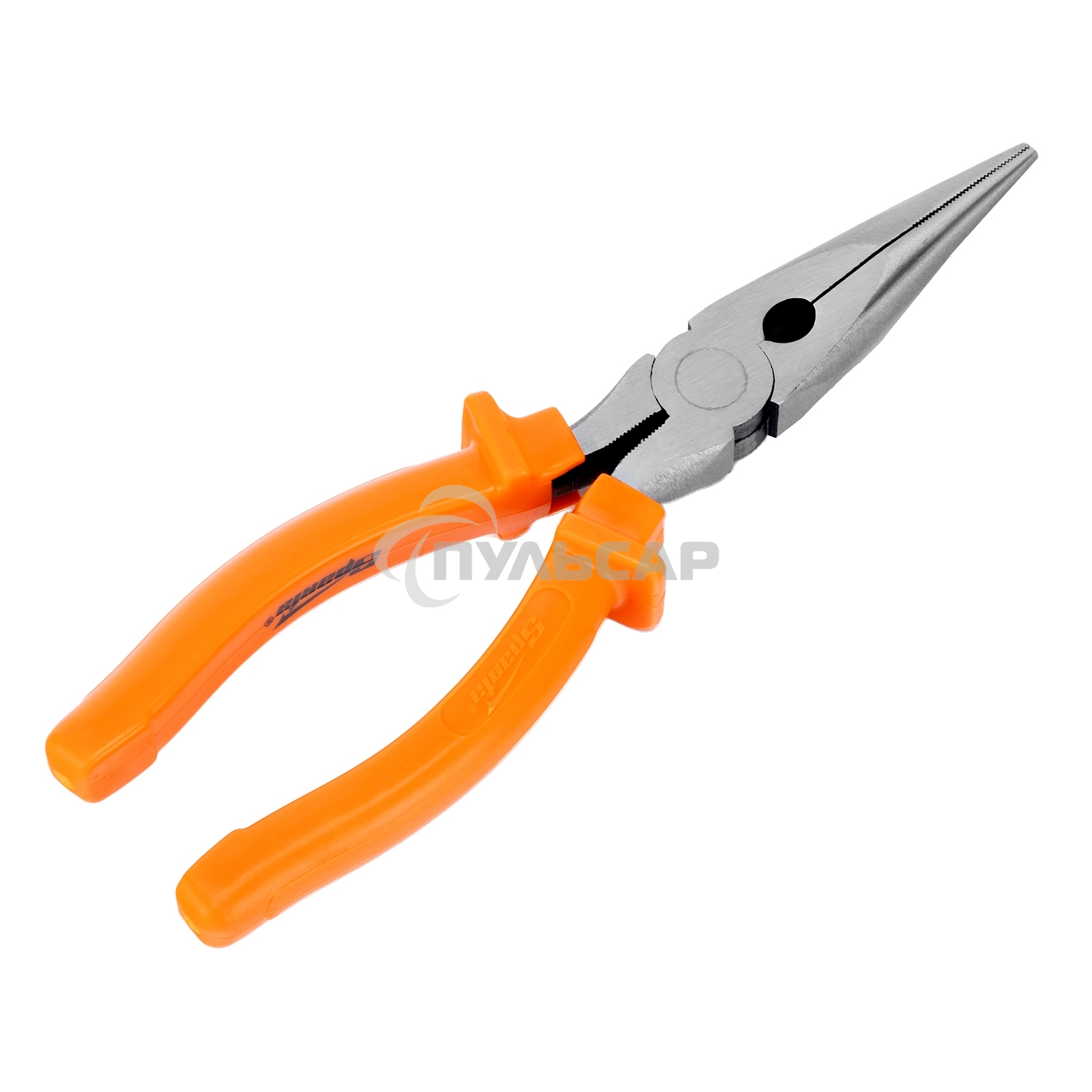 Длинногубцы Classic, 200 мм, прямые шлифованные, пластмассовые рукоятки Sparta