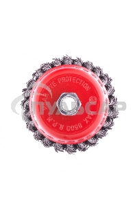 Щетка Matrix для УШМ, 100 мм, М14, Чашка, крученая проволока 0,8 мм