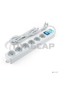 Фильтр-удлинитель PowerCube PRO (SPL(5+1)-16B-P-5М) 5.0 м, LC контур - подавление В/Ч помех, 16А/3,5кВт