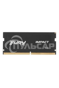 Оперативная память Kingston Fury Impact, DDR5, 16Gb (1x16Gb), 4800MHz, CL38, SO-DIMM