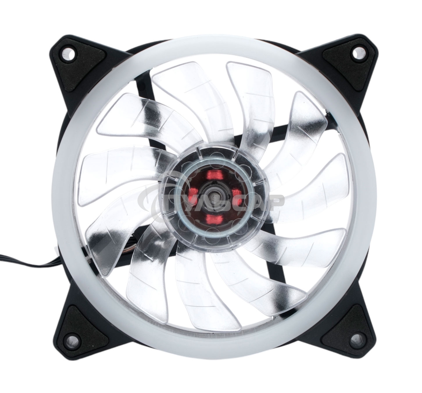 Вентилятор для корпуса Gembird D12025S12L-CF черный, 120 мм, 1200 об/мин, 20.5 дБ, 3 pin