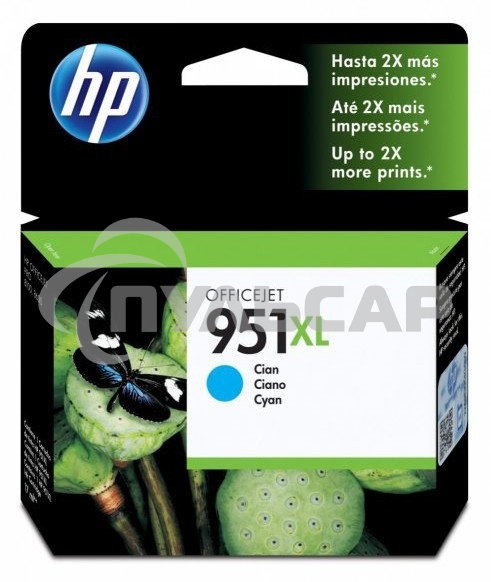 Картридж струйный HP 951XL CN046AE голубой для HP OJ Pro 8100/8600 (1500стр.)