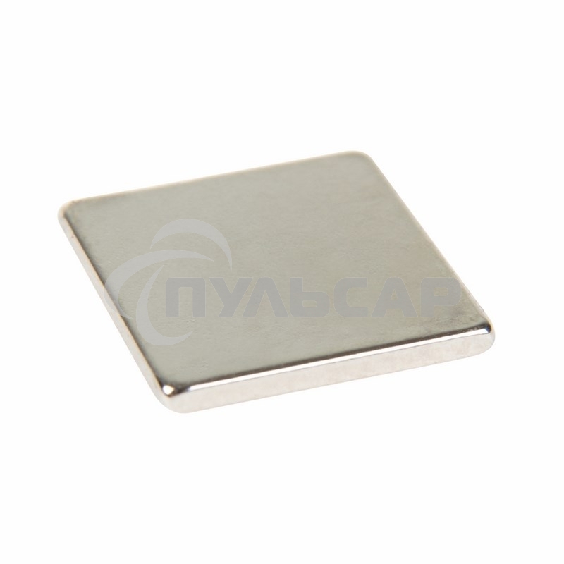 Неодимовый магнит прямоугольник 10х10х1 мм сцепление 0,6 кг (Упаковка 10 шт) Rexant