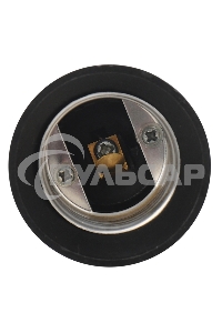 Переходник цокольный E14-E27 черный Rexant