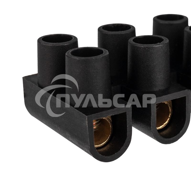 Клеммная колодка винтовая KВ-14 (6-14 мм²), ток 20 A, полипропилен черный, индивидуальная упаковка, 1 шт. Rexant