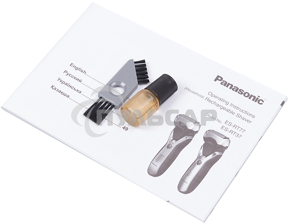 Электробритва сетчатая Panasonic ES-RT77-S520 реж.эл.:3 питан.:аккум. серебристый/черный