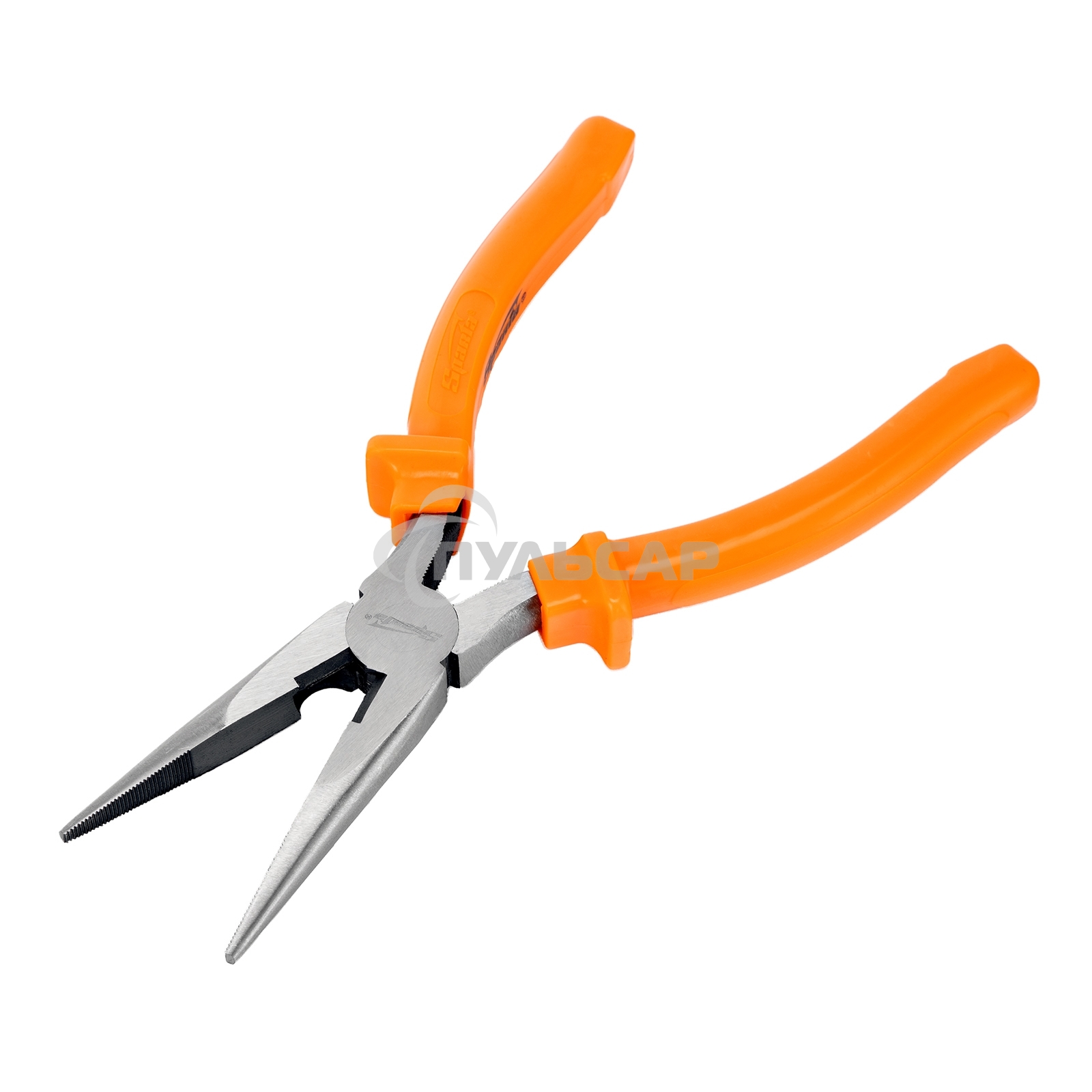 Длинногубцы Classic, 200 мм, прямые шлифованные, пластмассовые рукоятки Sparta