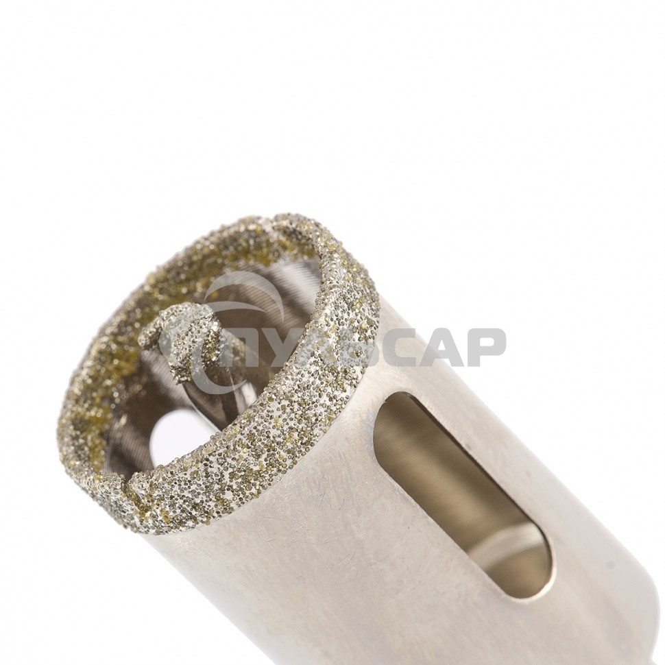 Сверло алмазное Matrix по керамограниту, 28 х 67 мм, 3-гранный хвостовик