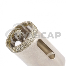 Сверло алмазное Matrix по керамограниту, 28 х 67 мм, 3-гранный хвостовик