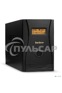 Источник бесперебойного питания ExeGate EX292630RUS SpecialPro Smart LLB-2000.LCD.AVR.1SH.2C13.RJ.USB 2000VA/1200W, LCD, AVR, 1*Schuko+2*C13,RJ45/11,USB, металлический корпус, черный