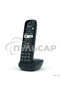 Дополнительная трубка Dect Gigaset AS690HX черный для AS690