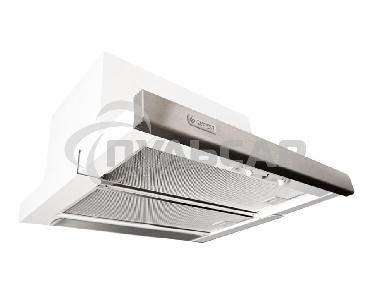 Вытяжка встраиваемая Gefest ВО 4601 К20 белый/серебристый, 60 см, 600 куб. м/ч, 65 дБ