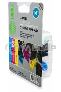 Картридж струйный Cactus CS-CB337 №141 трехцветный (9 мл.) для HP DJ D4263/D4363/D5360/DJ J5783/J6413
