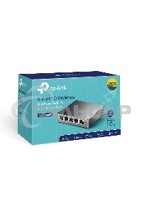 Коммутатор TP-Link SMB TL-SF1005P 5-портовый 10/100 Мбит/с настольный коммутатор с 4 портами PoE 
