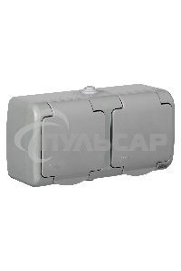 Розетка Iek ERA22-K03-16-54 РСш22-2-А Розетка 2-ая с з/к откр. уст. 16А IP54 AQUATIC