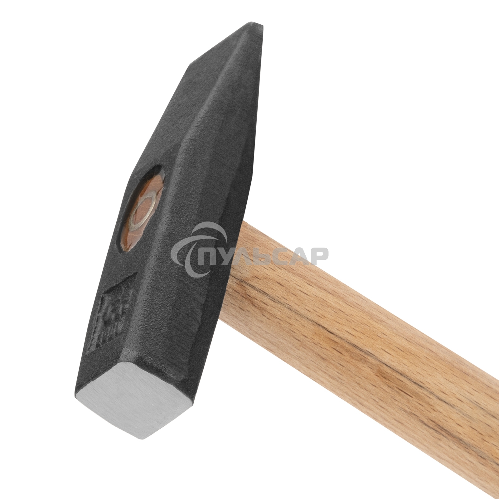 Молоток слесарный СИБРТЕХ, 300 г, квадратный боек, деревянная рукоятка 10214