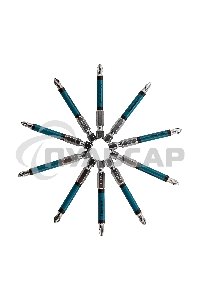 Набор бит PH2 х70, сталь S2, круглый профиль, 10 шт. Gross