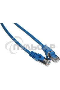 Патч-корд FTP Cablexpert кат.5e, 2м, литой, многожильный (синий)
