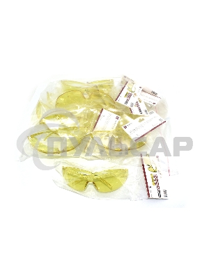 Очки защитные ПРОФЕССИОНАЛ ULTRA желтые 10 шт