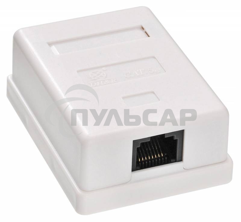 Розетка RJ45 Buro RJ-45 468-8k-1 кат.5E одинарная, TL-CAT-013