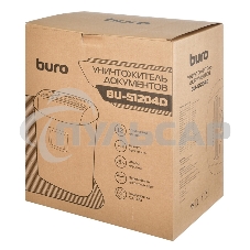 Шредер Buro Office BU-S1204D (секр.P-4)/фрагменты/12лист./21лтр./пл.карты/CD Шредер Buro Office BU-S1204D (секр.P-4)/фрагменты/12лист./21лтр./пл.карты/CD
