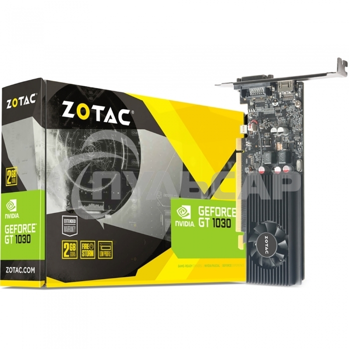 Видеокарта Zotac GT 1030 2Gb GDDR5,64bit, HDCP, HDMI/DVD-D, ZT-P10300A-10L, RTL