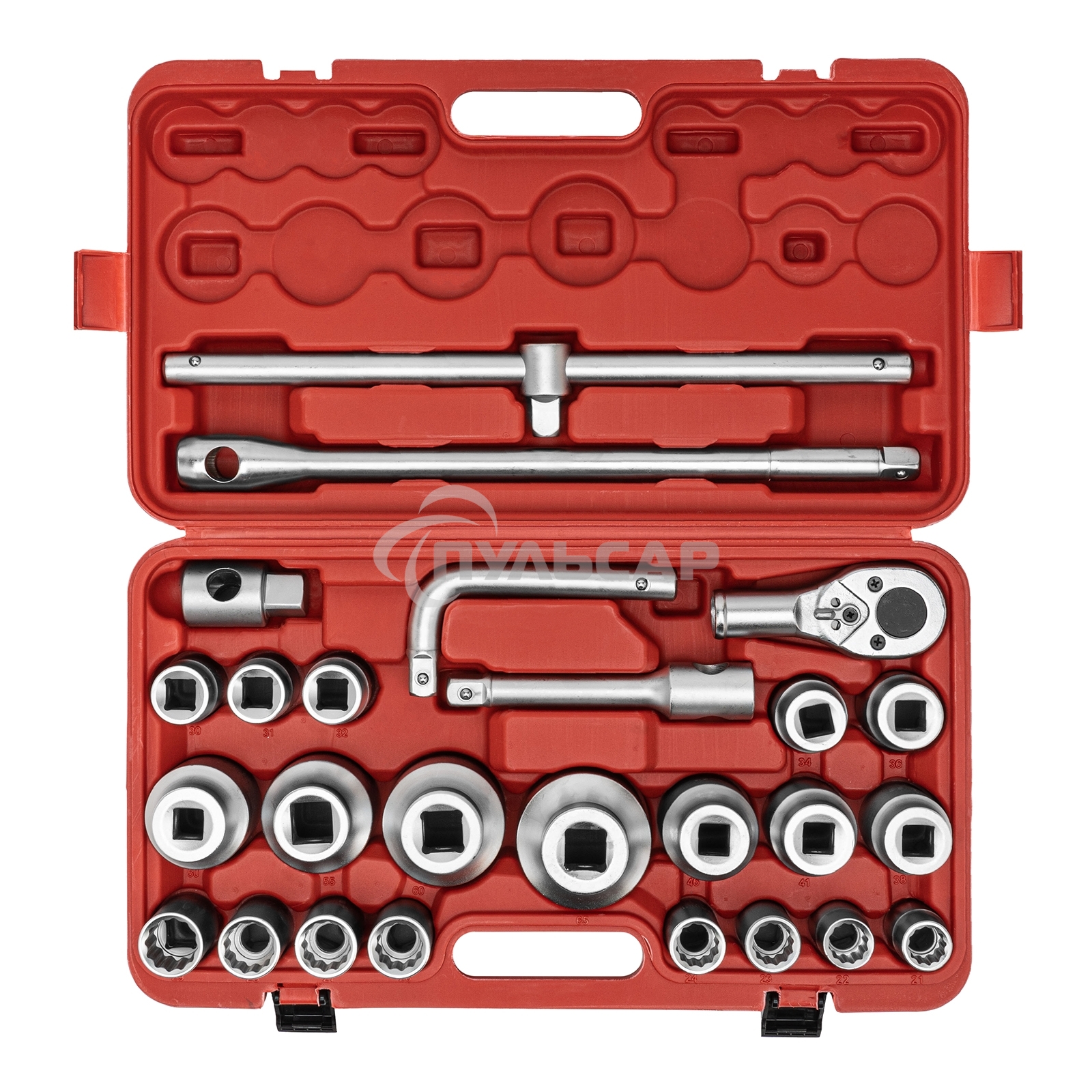 Набор торцевых головок Matrix, квадрат, 3/4