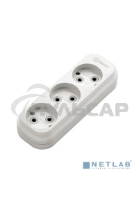 Колодка удлинителя 3 гнезда без заземления MAKEL MGP121