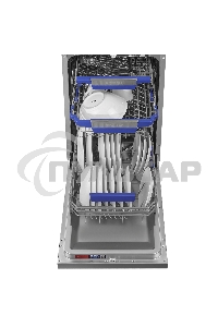 Посудомоечная машина Maunfeld MWF45331S, серебристый, 44.8 см, 10 компл., 49 дБ, класс A++