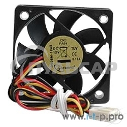 Вентилятор для корпуса Gembird D50BM-12AS-R черный, 50 мм, 5000 об/мин, 25 дБ, 3 pin