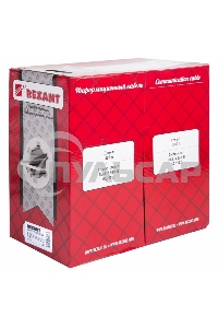 Кабель витая пара Rexant SFTP 4PR 24AWG, CAT5e, бухта 305 м