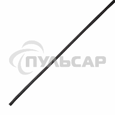 Трубка термоусадочная двустенная клеевая 12/3 (4:1) 1м черный Rexant 23-1206
