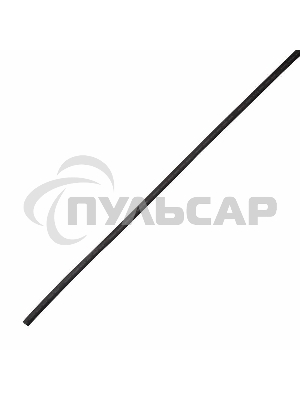 Трубка термоусадочная двустенная клеевая 12/3 (4:1) 1м черный Rexant 23-1206