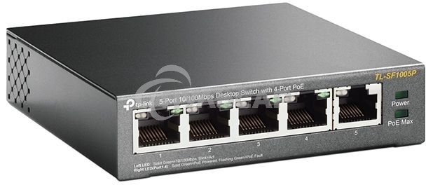 Коммутатор TP-Link SMB TL-SF1005P 5-портовый 10/100 Мбит/с настольный коммутатор с 4 портами PoE 
