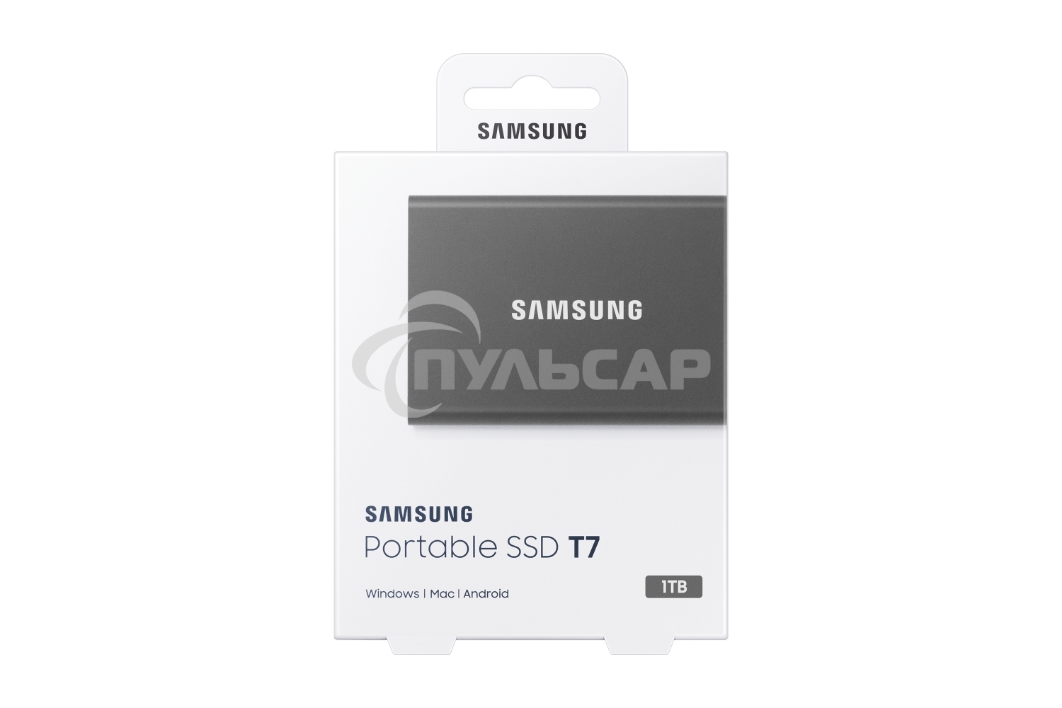 Внешний SSD Samsung T7, 1TB, USB 3.2 Gen 2 Type-C, R/W 1050/1000, серый