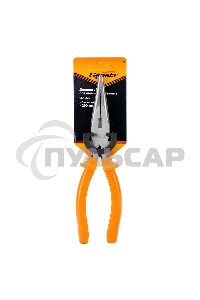 Длинногубцы Classic, 200 мм, прямые шлифованные, пластмассовые рукоятки Sparta