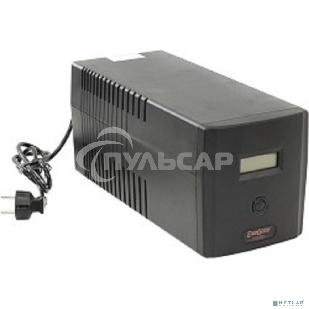 Источник бесперебойного питания ExeGate EP212519RUS SpecialPro Smart LLB-1000.LCD.AVR.4SH.RJ.USB 1000VA, черный, 4 евророзетки, USB