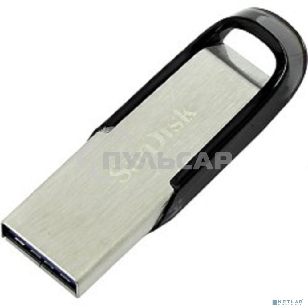 Флешка USB Sandisk 64 Gb Cruzer Ultra Flair SDCZ73-064G-G46 USB 3.0 серебристый/черный