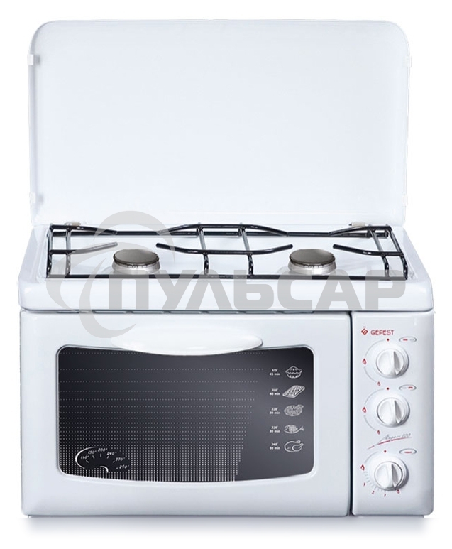 Газовая плитка Gefest 100 белый (настольная) + духовка
