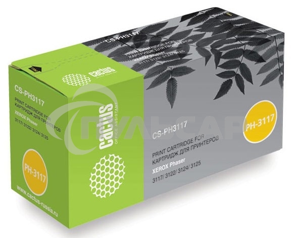 Картридж лазерный Cactus CS-PH3117 (106R01159) черный (3000 стр.) для Xerox Phaser 3117/ 3122/ 3124/ 3125