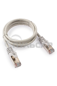 Патч-корд FTP Cablexpert кат.5e, 1м, литой, многожильный (серый)