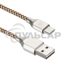 Кабель USB ACD-Titan Type-C ~ USB-A Нейлон, 1м, желто-черный (ACD-U927-C2Y)