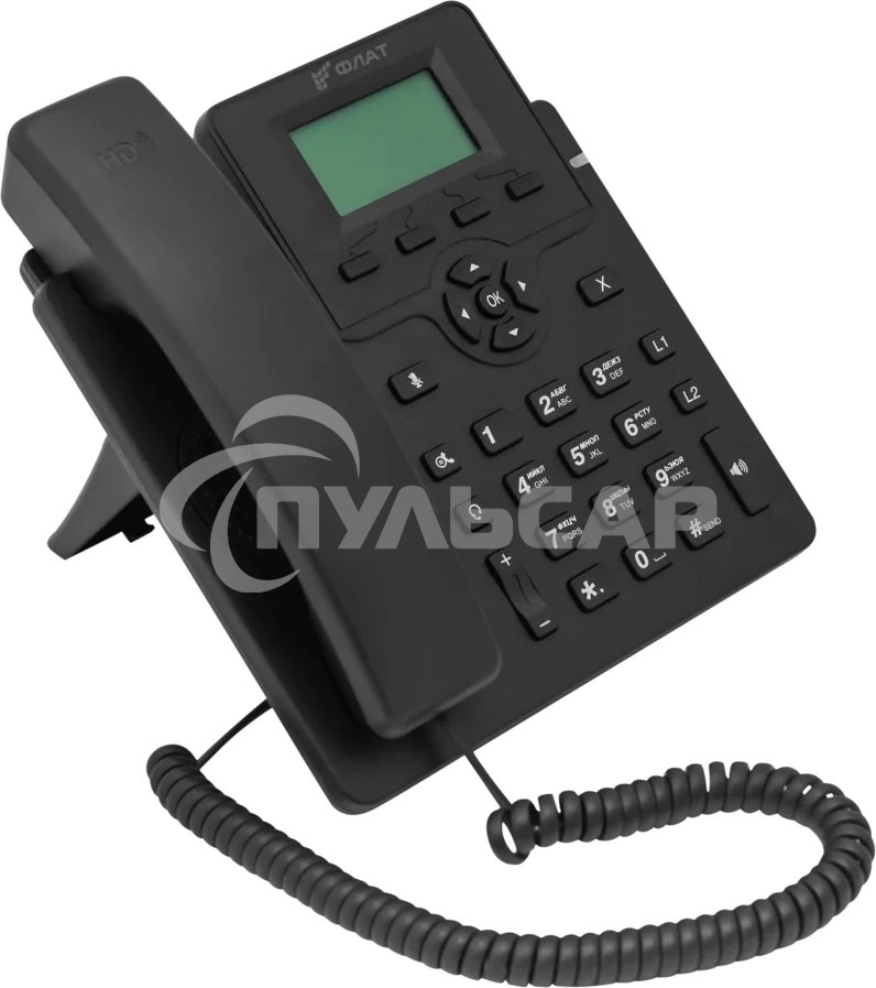 Телефон IP Флат Flat-Phone-C10/RU черный