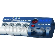 Стабилизатор RUCELF SRW-1000-D 1000ВА, диапазон 140-270,однофазный,управление релейное, дисплей,точность 220+-6%, КПД 98%.