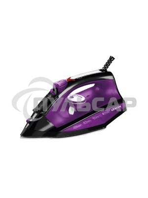 Утюг Centek CT-2355 VIOLET 2500Вт, керамическ подошва, 270мл, паровой удар, самоочистка, капля-стоп