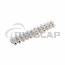 Клеммная колодка винтовая KВ-12 (4-12 мм²), ток 16 A, полиэтилен белый (ЗВИ) СМАРТКИП